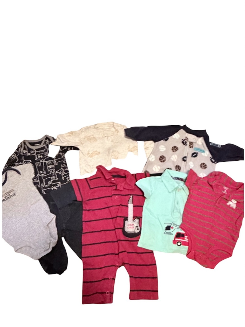 Carters Baby Boys' 8-Piece Everyday Apparel Bundle size 0-3 months